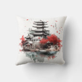 建築伝統的中国の – 古代の塔 クッション (裏面)