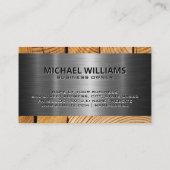 建築作業場所 | 財産開発 名刺 (裏面)