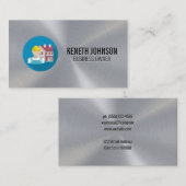 建築作業用金属銀シート 名刺 (正面/裏面)