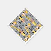 建築作業者のティッパトラック掘りパターン スタンダードカクテルナプキン (角)