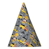 建築作業者のティッパトラック掘りパターン パーティーハット (右)