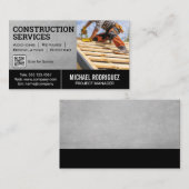 建築作業者の屋根の修復 名刺 (正面/裏面)