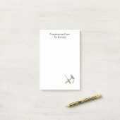 建築作業者のTo Doリスト ポストイット (デスク上)