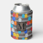 建築作業者懸命帽子 缶クーラー (缶正面)