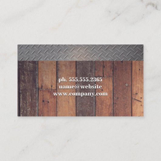 建築作業者 |スカイライン 名刺 (裏面)