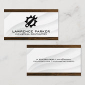 建築作業者 | ハードウェアギアレンチロゴ 名刺 (正面/裏面)