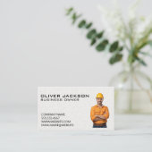 建築作業者 | ブルーカラー | 汚れ 名刺 (スタンド正面)