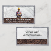 建築作業者 |ブループリント 名刺 (正面/裏面)