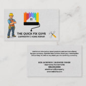 建築作業者 |ホーム修復ツール 名刺 (正面/裏面)