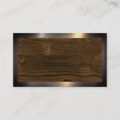 建築作業者 |ホーム修復ロゴ |メタリック 名刺 (裏面)