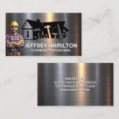 建築作業者 | メタル | 大工の道具 名刺 (正面/裏面)