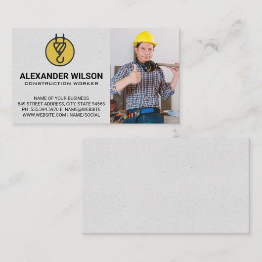 建築作業者 |大工 名刺 (正面/裏面)
