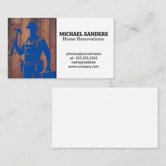 建築作業者 | 改修修理 名刺 (正面/裏面)