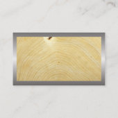 建築作業者 |木目バックグラウンド 名刺 (裏面)