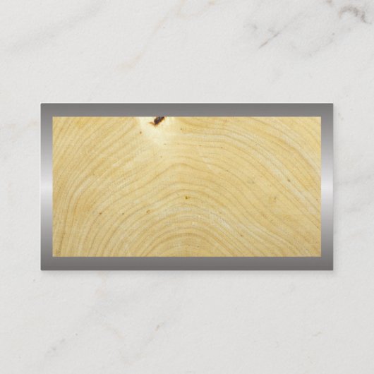 建築作業者 |木目バックグラウンド 名刺 (裏面)