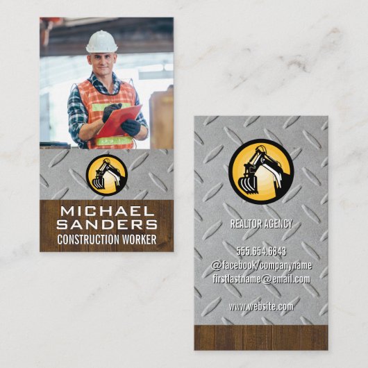 建築作業者 | 職工技師 名刺 (正面/裏面)