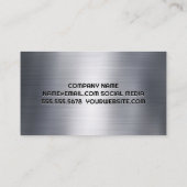 建築作業者 |都市 |鉄鋼 名刺 (裏面)