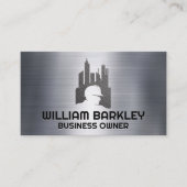 建築作業者 |都市 |鉄鋼 名刺 (正面)