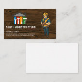 建築作業者 | General Contractorロゴ 名刺 (正面/裏面)