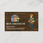 建築作業者 | General Contractorロゴ 名刺 (正面)