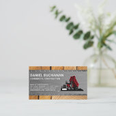 建築作業車 | ビルダー 名刺 (スタンド正面)