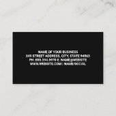 建築作業車 | メタル背景 名刺 (裏面)