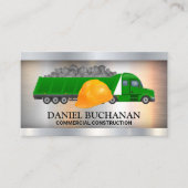 建築作業車 |懸命帽子 名刺 (正面)
