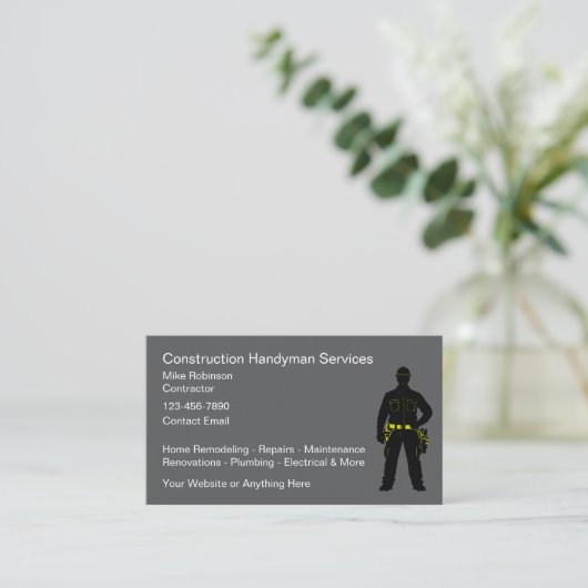 建築便利契約 名刺 (スタンド正面)