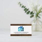 建築修復アイコン | ホームレノベーション 名刺 (スタンド正面)