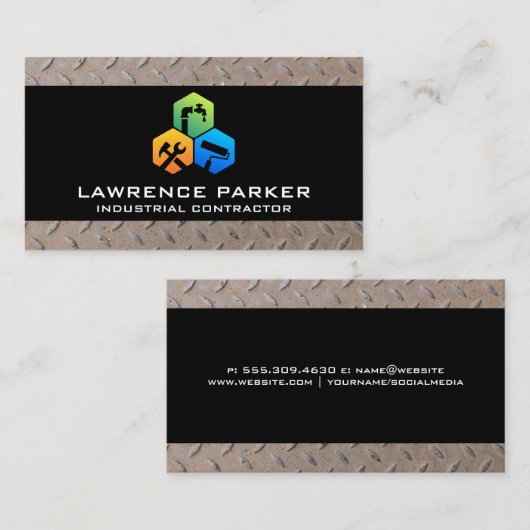 建築修復アイコン |Stee Trim名刺 名刺 (正面/裏面)