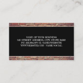 建築円錐 | ハードハット | れんが壁 名刺 (裏面)