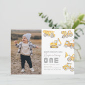 建築写真1歳の誕生日招待状 招待状 (スタンド正面)