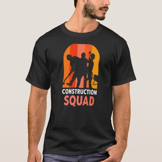 建築分隊チームワークサイト Tシャツ (正面)