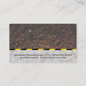 建築労働者と車両 | 建物 名刺 (裏面)