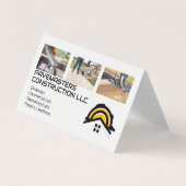 建築労働者舗装セメント 名刺 (正面)