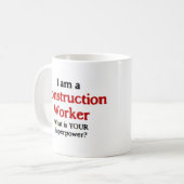 建築労働者 コーヒーマグカップ (正面左)