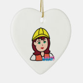 建築労働者 セラミックオーナメント (右)