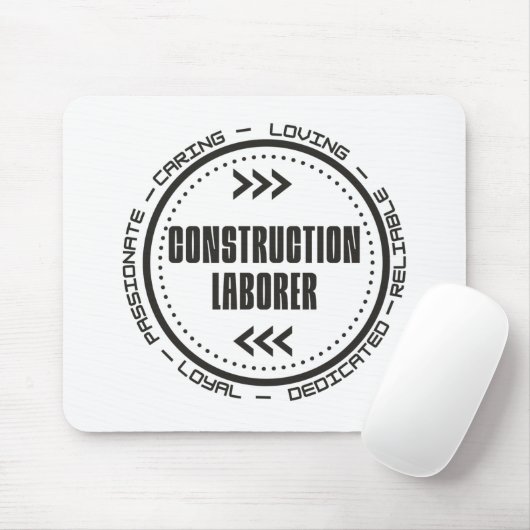 建築労働者 マウスパッド (マウス)