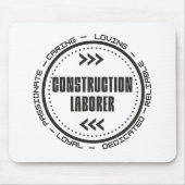 建築労働者 マウスパッド (正面)