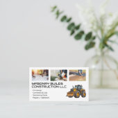 建築労働者 | 重機 名刺 (スタンド正面)