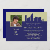 建築卒業招待状 招待状 (正面/裏面)