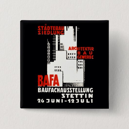 建築博ポスター 缶バッジ (正面)