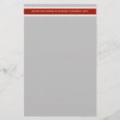 建築危険制限付きアクセス赤テープ 便箋 (正面)