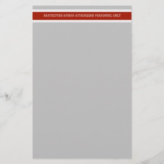 建築危険制限付きアクセス赤テープ 便箋 (裏面)