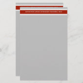 建築危険制限付きアクセス赤テープ 便箋 (正面/裏面)