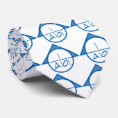 建築参照の記号のタイ(青い) ネクタイ (ロール)