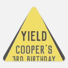 建築収量署名の下に年齢誕生日 三角形シール