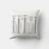 建築受注ヴィンテージイラストレーションクッション クッション (裏面)