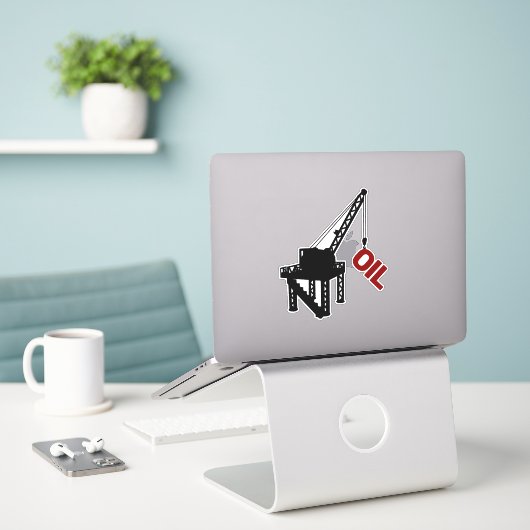 建築台 シール (デスク上のノートパソコン)