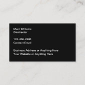 建築合板テーマ名刺 名刺 (裏面)